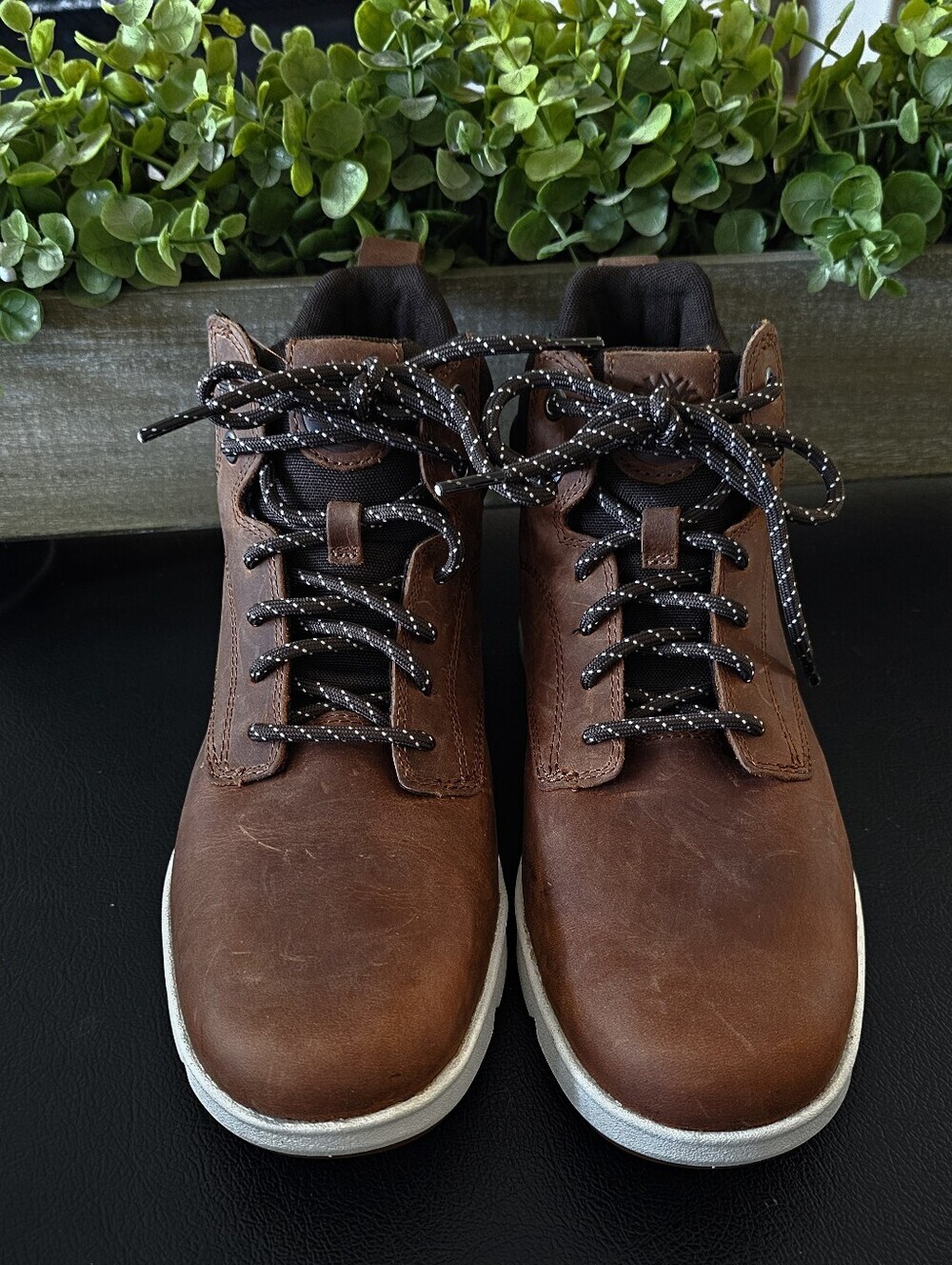Timberland Brown Leather Chukka Boots Sneaker Hybrid Men's Sz 8.5 & 9